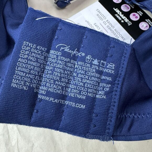 Playtex Secrets Perfectly Smooth Underwire Bra Size: 38DDD NWT - Picture 4 of 4